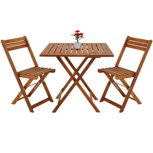 Salon De Balcon Pliable En Bois 2+1