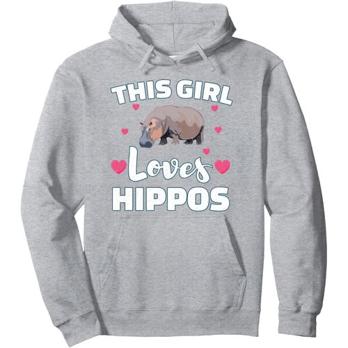 Kalanka-Drôle D'hippopotame Cette Fille Aime Les Hippopotames Cadeau Sweat À Capuche