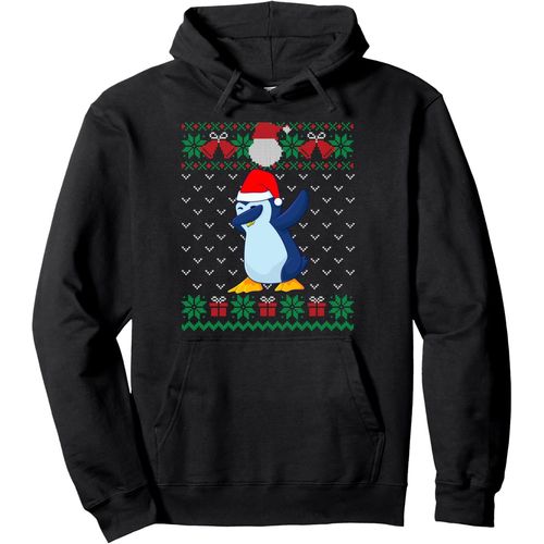 Kalanka-Dabbing Pingouin, Pull De Noël Laid, Filles Enfants De Noël Sweat À Capuche