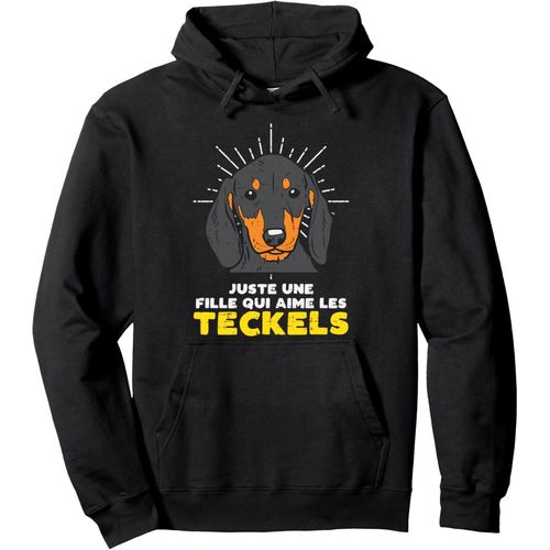 Kalanka-Fille Amour Teckel Chien Mignon Dachshund Femme Cadeau Sweat À Capuche