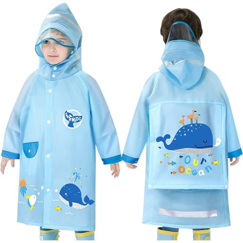 Kalanka-Imperméables Pour Enfants Garçons Filles Poncho De Pluie Léger Vestes De Pluie Dessin Animé Mignon Réutilisable Vêtements De Pluie 1-8 Ans