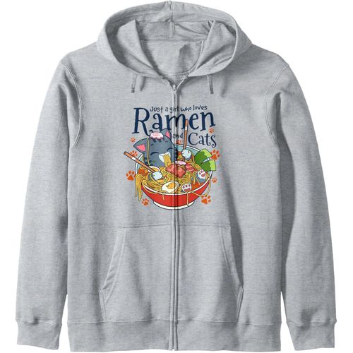 Kalanka-Kawaii, Fille Mignonne De L'anime Cat Otaku, Cadeau De Ramen Sweat À Capuche