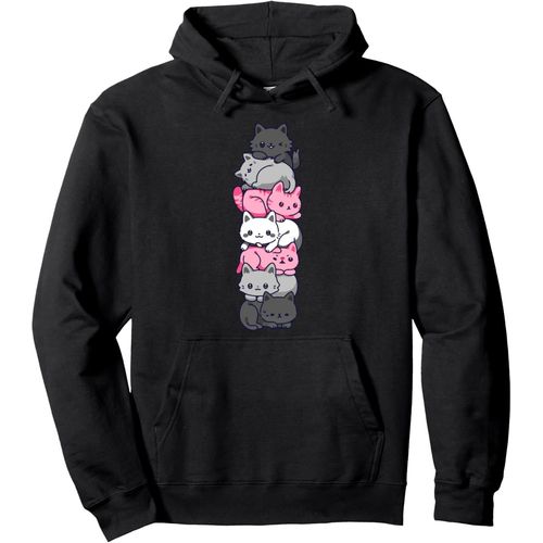 Kalanka-Demi-Fille Fierté Chat Lgbt Demi Fille Drapeau Mignon Kawaii Sweat À Capuche
