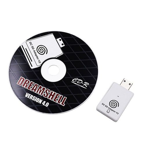 Adaptateur de lecteur de carte SD pratique avec CD compatible pour Machine de jeu Dreamcast Dreamshell V4.0