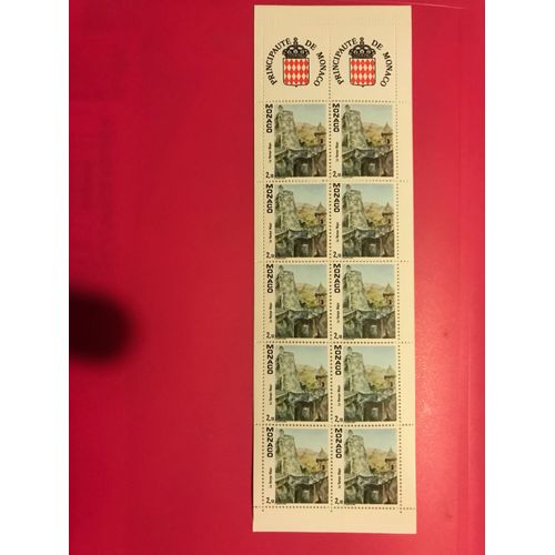 Monaco - Carnet Numéro 5 De 10 Timbres - Année 1990- La Rampe Major De C Rosticher