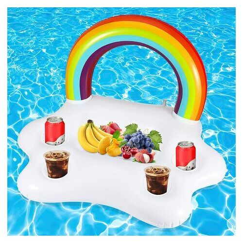 Porte Gobelet Gonflable, Plateau Flottant Pour Piscine, Porte Bière Flottant Pvc, Plateau Gonflable Bar Flottant Spa Pour Plage Eau Jouets Soirée Piscine