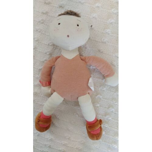 Peluche Doudou Poupée De Chiffon Tissu Moulin Roty Les Coquettes Margot Manon Ruban Bébé Sans Robe Ni Bonnet Capuche
