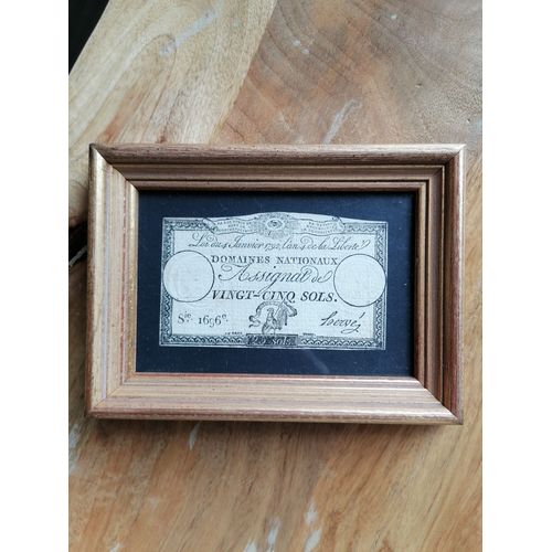 Assignat 25 Sols  Authentique