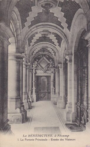 Carte Postale Ancienne / Fécamp,La Bénédictine,La Porterie Principale