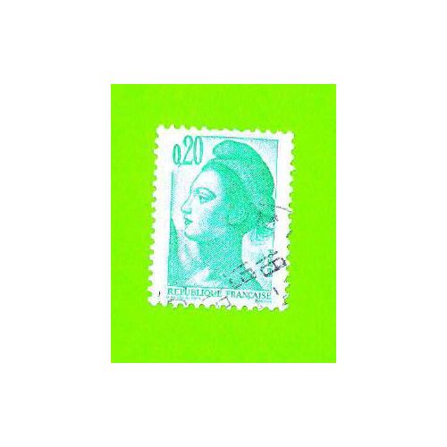 Timbre Oblitéré Used Stamp Marianne La République, Type Liberté De Gandon - 0f20 Vert 1982 France Y&t 2181