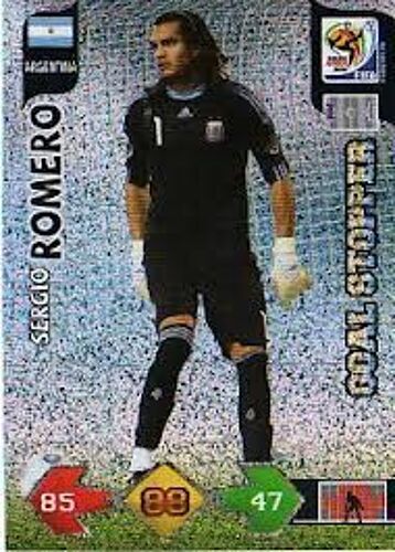 Adrenalyn Xl South Africa 2010 Carte Sergio Romero Goal Stopper