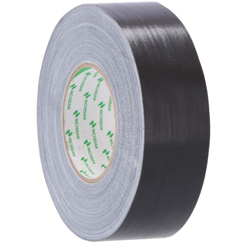 Nichiban Gaffa Tape ruban adhésif 50mm, 50m noir (12 rouleaux)