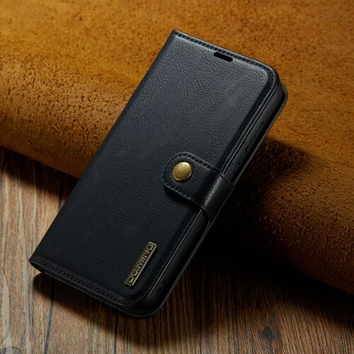Coque pour Samsung Galaxy S24,Housse Etui Samsung Galaxy S24 clamshell,Brosse anti-vol,étui de téléphone à cassette - Noir
