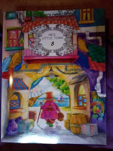 Nice Little Town 8: Adult Coloring Book (Stress Relieving Coloring Pages, Coloring Book For Relaxation)