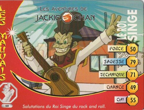 Jackie Chan Carte Le Roi Singe N° 50