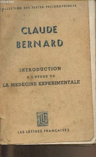 Introduction À L Étude De La Médecine Expérimentale