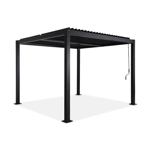 Pergola Bioclimatique, Aluminium Et Acier Noir
