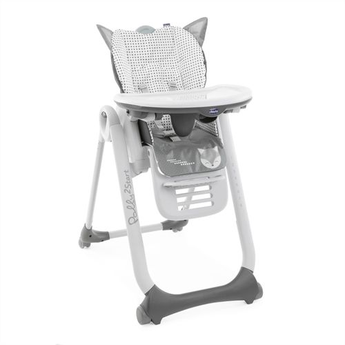Chaise Haute Polly 2 Start - 4 Roues - Foxy - Chicco