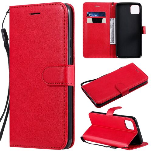 Coque Pour Google Pixel 4xl,Portefeuille Etui Housse En Cuir Protection Avec Porte Cartes,Antichoc Etui A Rabat Pochette Pour Google Pixel 4xl,Rouge