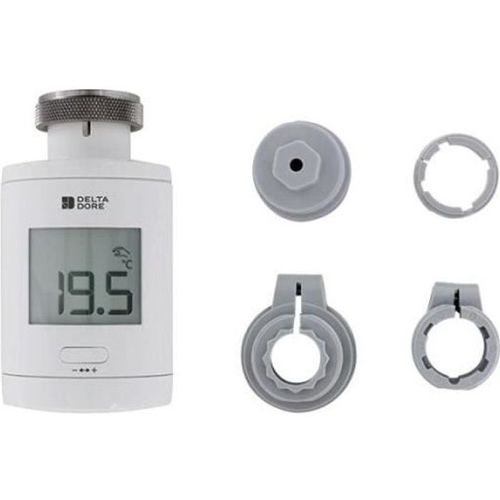 Delta Dore Tête Thermostatique TRV 1.0 et adaptateurs. Chauffage connecté | Programmation | Contrôle vocal - 6050649