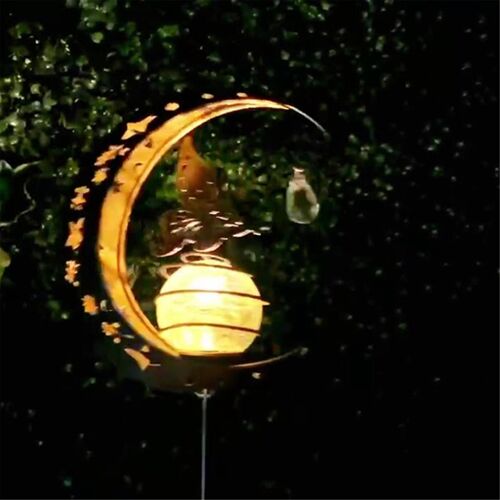 Outdoor Solar Garden Lighting, Solar Moon Fairy Lights, Lawn Garden Lights