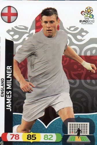 Adrenalyn Xl Euro 2012 Carte James Milner N° 51