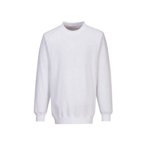 null - sweat shirt anti statique ESD couleur : Blanc taille XXXL - PORTWEST