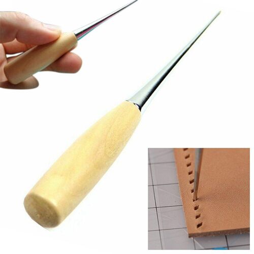 Professionnel En Cuir Bois Poignée Trou Poinçons Fabricant Awl Couture Pour Toile Chaussure Réparation Trou Rond Awl Couture Cuir Outil