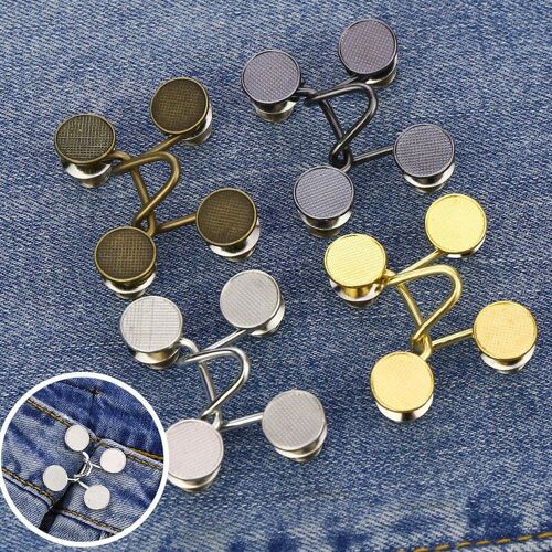 25/32mm Sans Clou Taille Boucle Amovible Jean Pantalon Réglage De La Taille Bouton Couture Accessoires Bricolage Boutons