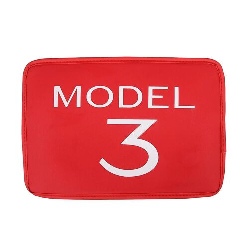 For Model 3 17-21 Car Navigation Screen Sunshade Protector Screen Dust Cover Red