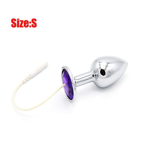 Plug Anal En Cristal, En Acier Inoxydable, À Décharge Électrique, Vagin, Bdsm, ?Uf De Saut, Produit Sexuel Pour Femme Et Homme, Jouet Sexuel Gay, Dilatateur De Fesses