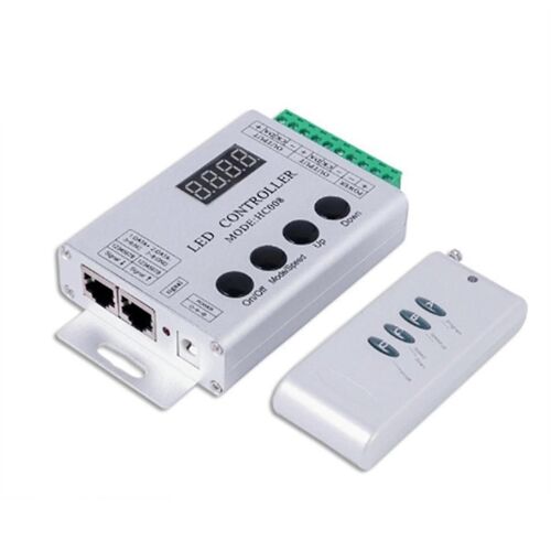 HC008 Contrôleur LED programmable 133 Mode d'effet Contrôle RF 2048 LED Pixel pour WS2811 WS2812 Ruban lumineux LED RVB