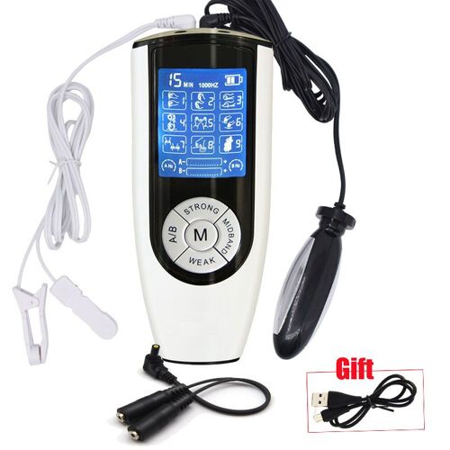 Plug Anal De Massage De La Prostate Bdsm E-Stim, Pince À Mamelon, Jouet Médical Pour Couple, Masturbateur