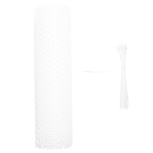 Clôture En Plastique Réutilisable Grillage De Poulet Maille Hexagonale Projet De Bricolage Pour La Cour De Jardin De La Maison (Blanc