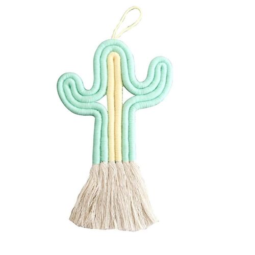 Ornement Cactus Chambre-Decor - Tenture Murale Tissée Mignon Chambre D'enfant Décoration Murale Cadeau Mignon Swing Pendentif Voiture