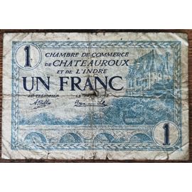 Billet 1 Franc Chambre De Commerce De Châteauroux 1920 - Nécessité - 015937