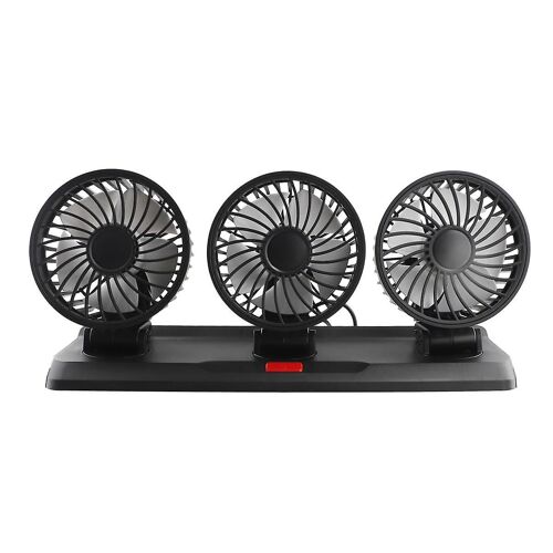 Car Fan Triple Heads Car Fan 5v With Usb Cable Car Fan Powerful Cooling Dashboard Three-Speed Adjus