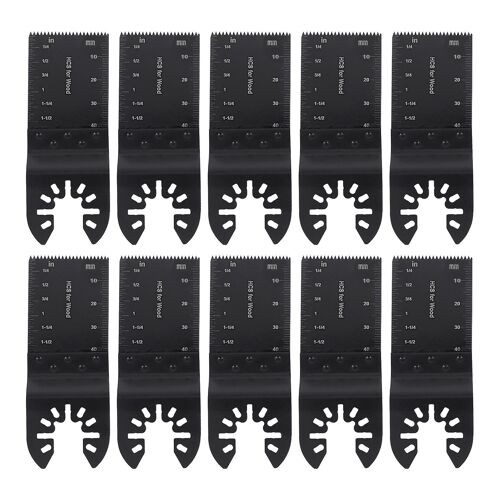 10 PCS Lame de scie multifonctionnelle coupe en bois Lame de scie multi-outil oscillante universelle pour rénovateur