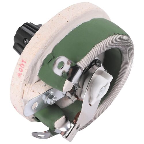 100W 100 Ohm Céramique Bobiné Potentiomètre Rotatif Résistance Rotative Rhéostat