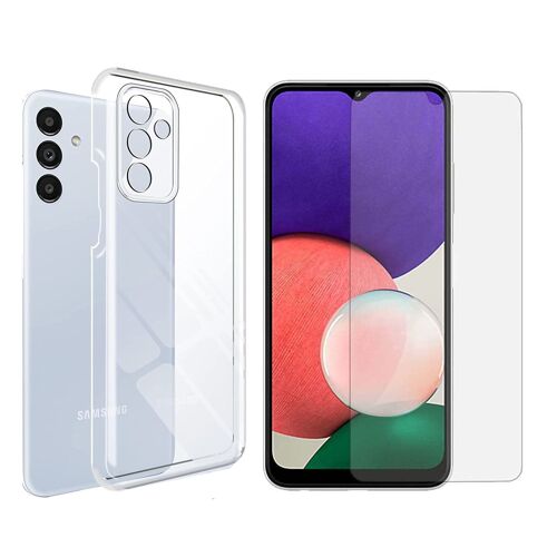 Pack Coque Transparente En Tpu Et Protection Écran Vitre En Verre Trempé Pour Samsung Galaxy A34 5g - Xeptio