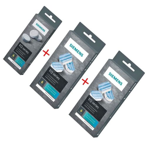 10 tablettes de nettoyage TZ80001N + 6 tablettes de détartrage TZ80002N Cafetière Expresso (00312097 SIEMENS)