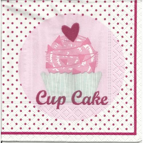 Lot De 2 Serviettes Déco Papier: Cup Cake