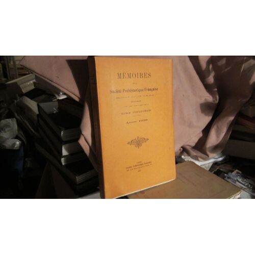 Mémoires De La Société Préhistorique Française Tome Cinquantième, Année 1958
