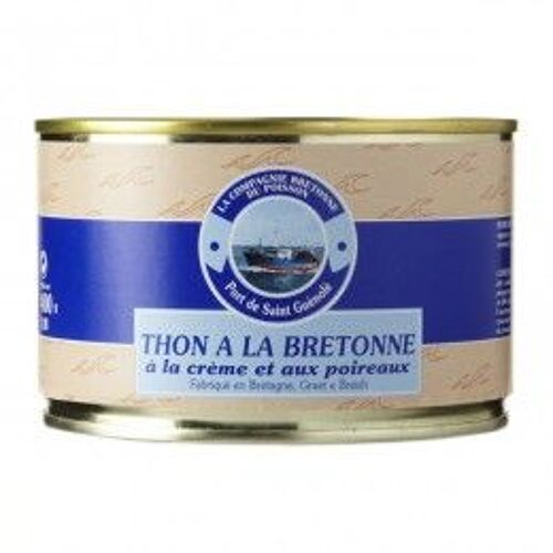 Thon À La Bretonne À La Crème Et Aux Poireaux, 400 Gr