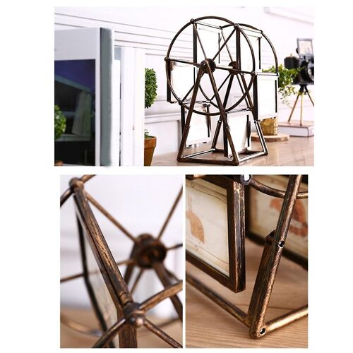 Moulins à vent rotatifs roue cadre photo Album photo auto assemblage mariage famille photo cadre Ho