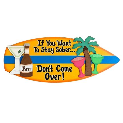 Surfboard Signs Wall Decor Pendent Wooden Surfboard Hanging Decoration Beach Surfboard Backdrop Par