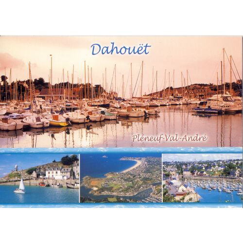 Pléneuf-Val-André, Dahouët, Le Port De Plaisance, L'entrée Du Port Et L'oratoire Notre Dame De La Garde, Vue Générale De La Station, Le Havre Protégé (Photo M. Le Coz, O. Anger)