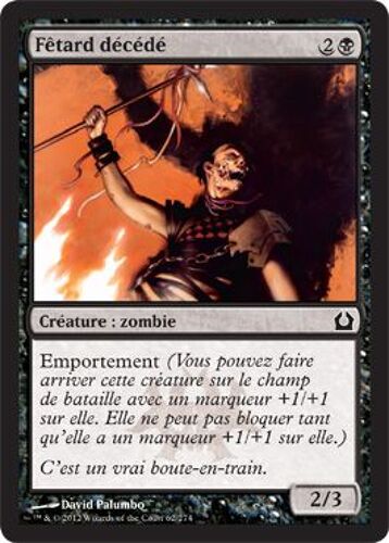 Fetard Décédé (Dead Reveler) C Vf Mtg Magic Retour Ravnica