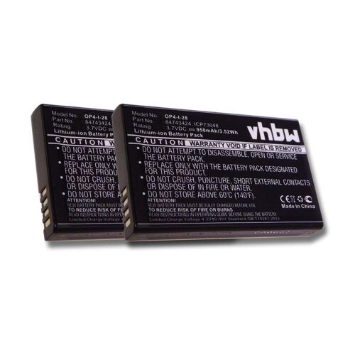 vhbw 2x Batteries compatible avec Spectralink 7522, 7532, 7540, 7620, 7622, 7640, 7642 téléphone fixe sans fil (950mAh, 3,7V, Li-ion)