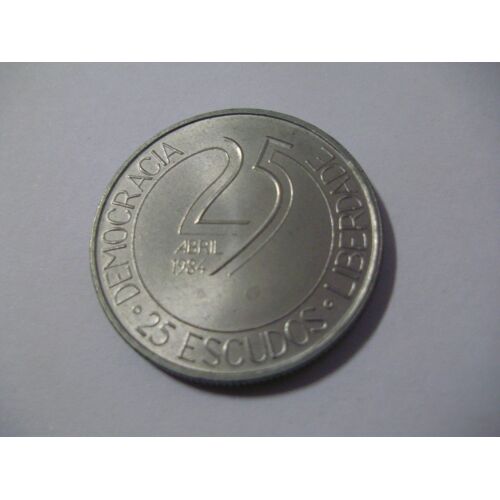 25 Escudos Portugal 1984 "25 April 1974"